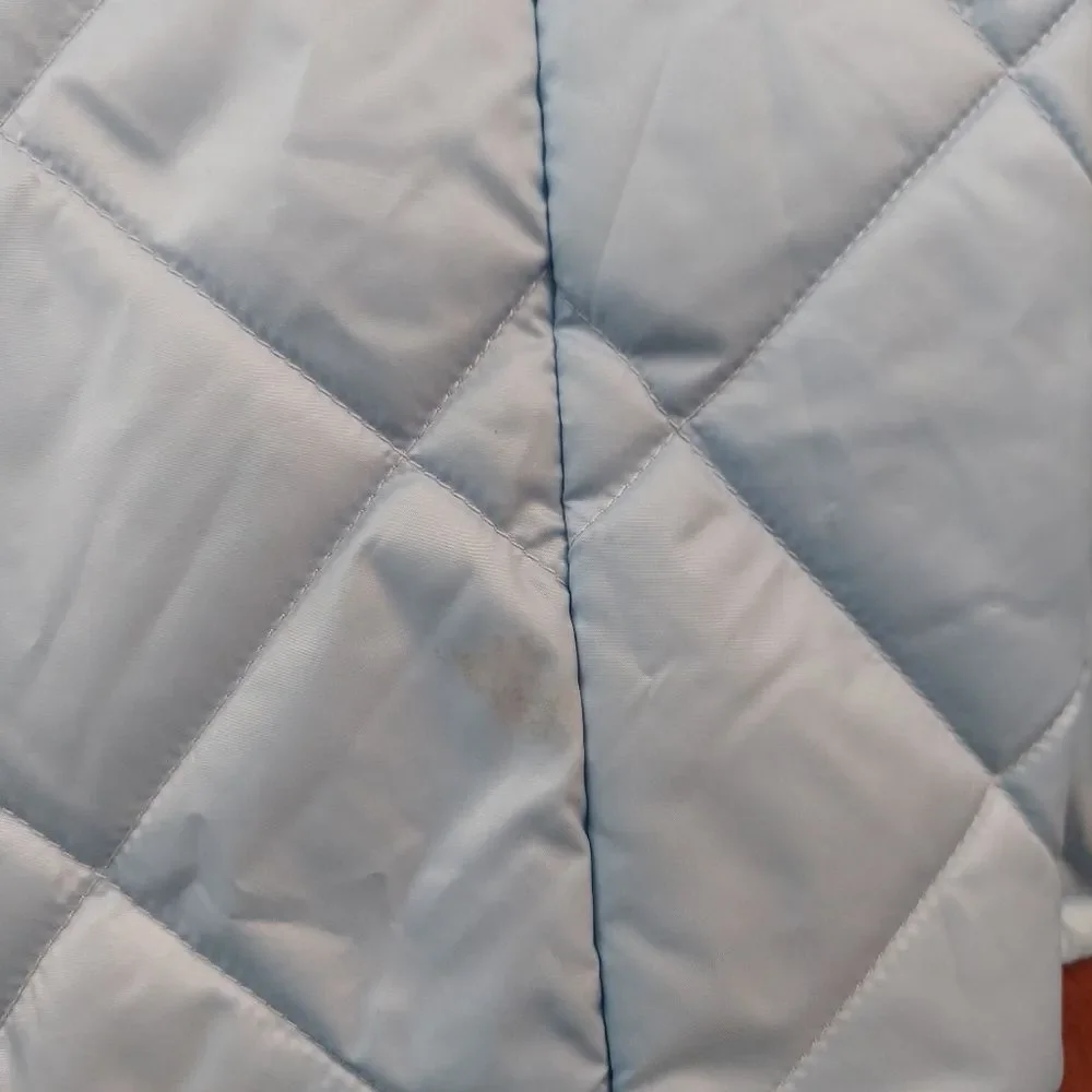 Crew Cuts Light Blue Quilted Peplum Barn Jacket Sz XL
